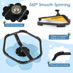 Niebiesko-czerwone obrotowe krzesło sensoryczne dla dzieci z jednym siedziskiem