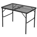 Aluminum Frame Iron Mesh Folding Table, Folding Table, Camping Table, Folding Desk, Outdoor Folding Table
