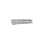 Modułowa sofa szara boucle, 1-osobowa
