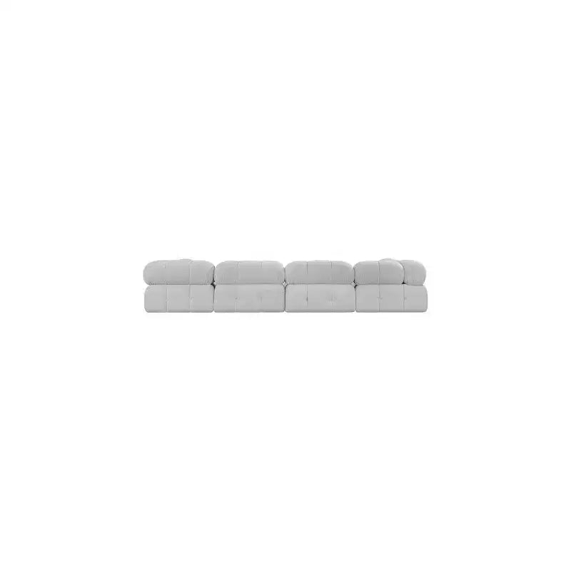 Modułowa sofa szara boucle, 1-osobowa