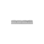 Modułowa sofa szara boucle, 1-osobowa