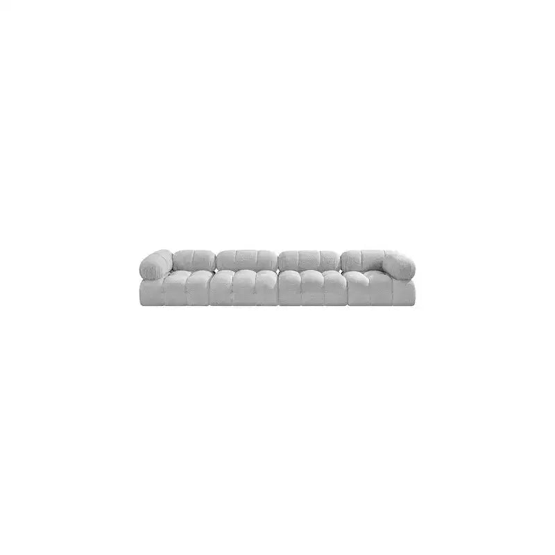 Modułowa sofa szara boucle, 1-osobowa