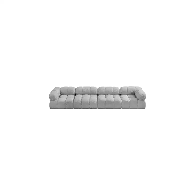 Modułowa sofa szara boucle, 1-osobowa