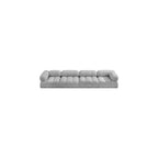 Modułowa sofa szara boucle, 1-osobowa