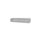 Modułowa sofa szara boucle, 1-osobowa