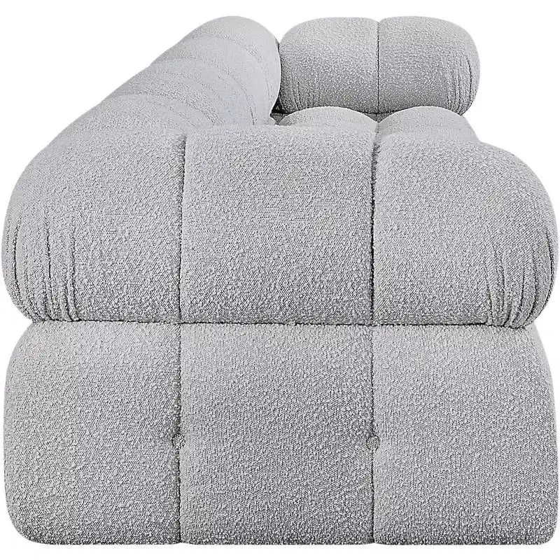 Modułowa sofa szara boucle, 1-osobowa