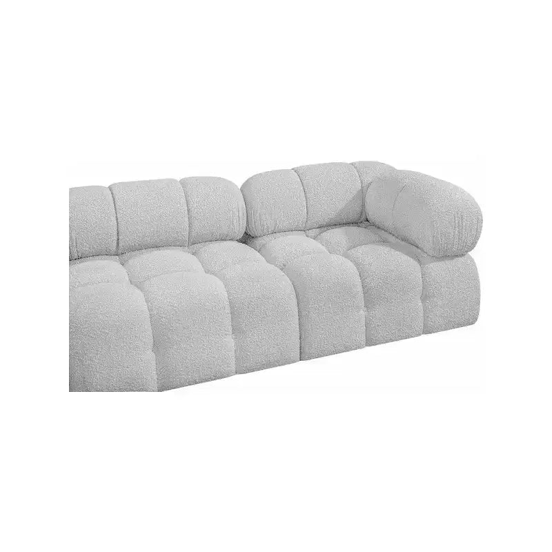 Modułowa sofa szara boucle, 1-osobowa