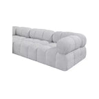 Modułowa sofa szara boucle, 1-osobowa
