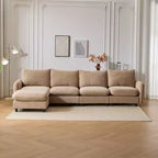 Christopher Knight Home Acker 5 Pieces Modern L Shape Upholstered Sectional Sofa Set