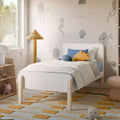 Babyletto TipToe Twin Bed - White and Washed Natural