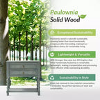 Jerardo 30 Wysoki stolik nocny z 2 szufladami i wbudowanymi gniazdami ładowania, zestaw 2 szt. | ARTFUL LIVING DESIGNS