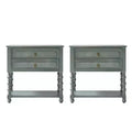 Jerardo 30 Tall 2-Drawer End Table with Built-in Charging Outlets Set of 2|ARTFUL LIVING DESIGNS