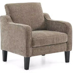 VINGLI Accent Chair for Living Room Chairs Reading Chair Mid Century Modern Chair Soft Chenille Sofa Chair Upholstered Arm Chair Comfy Side Chair